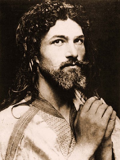 Self-portrait of Baron Wilhelm von Gloeden as Jesus Christ by Baron Wilhelm von Gloeden